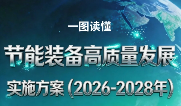 一图读懂《节能装备高质量发展实施方案（2026—2028年）》