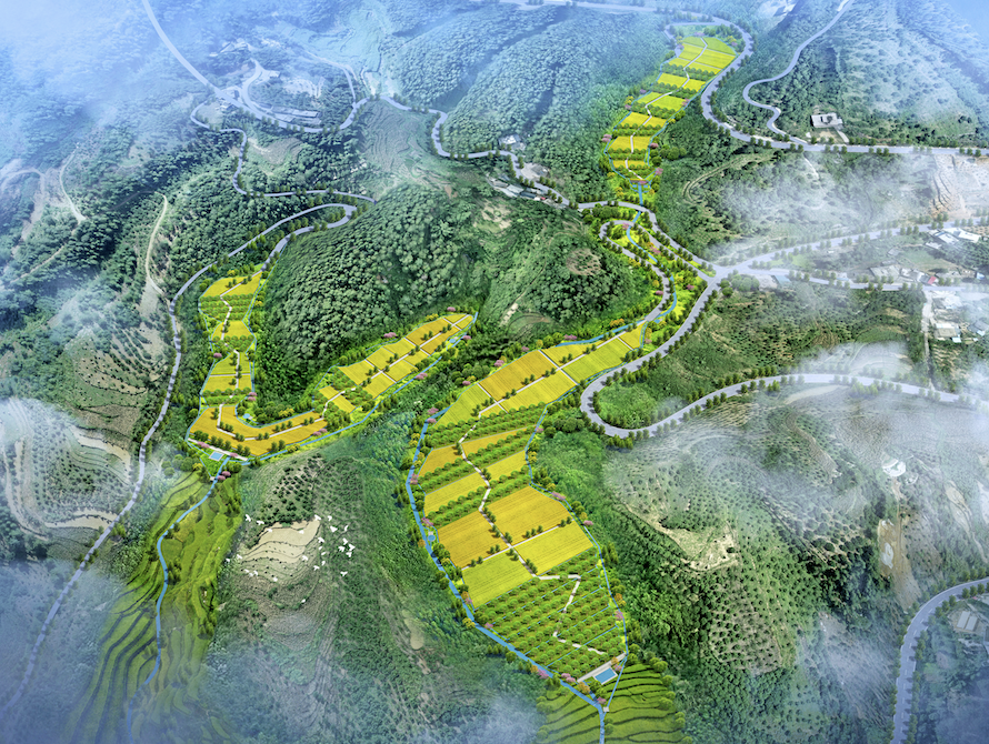 煤矸石填沟造地绘就绿色生态画卷