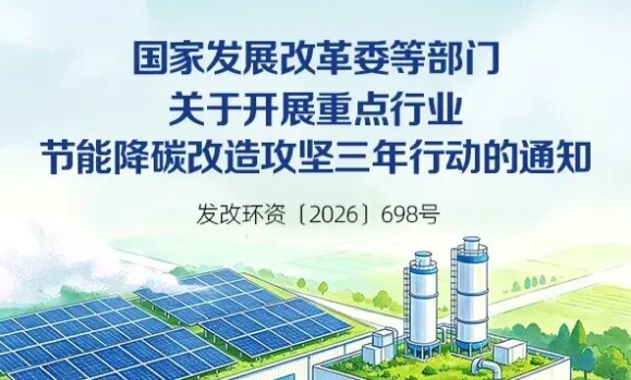 一图读懂 | 国家发展改革委等部门关于开展重点行业节能降碳改造攻坚三年行动的通知